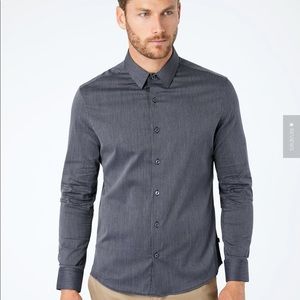 7 Diamonds Men’s button up melange shirt